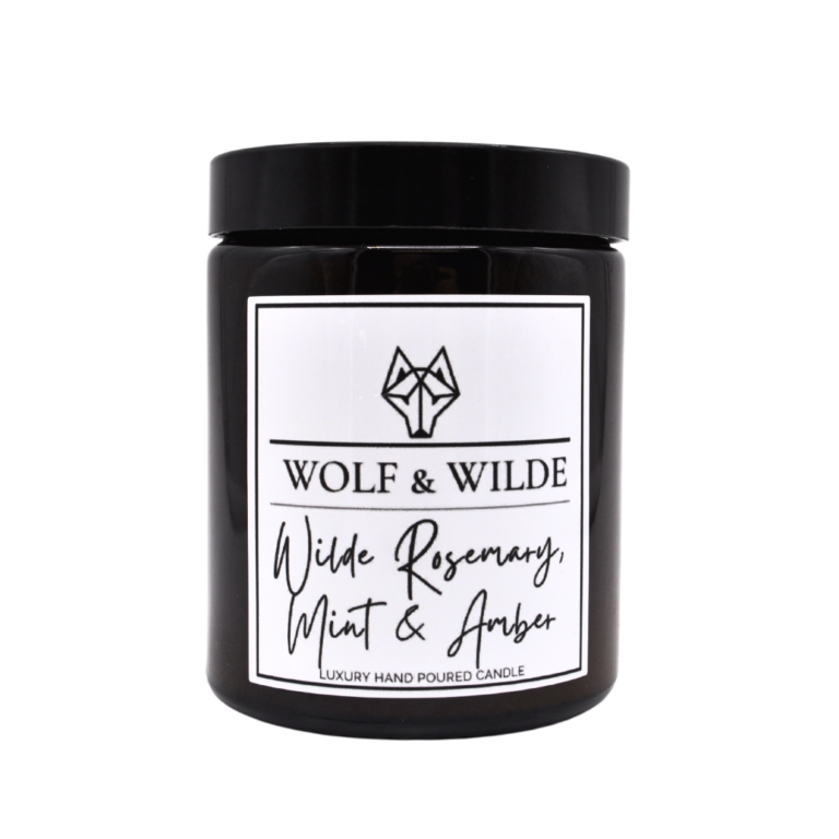 Wilde Rosemary, Mint & Amber Luxury Aromatherapy Scented Candle