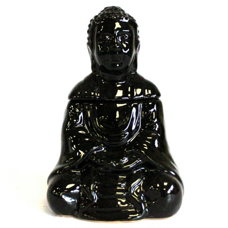 OBBB-06 – Sitting Buddha Oil Burner – Black