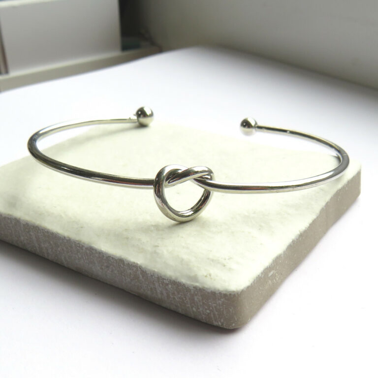 Silver or Gold Knot Bangle