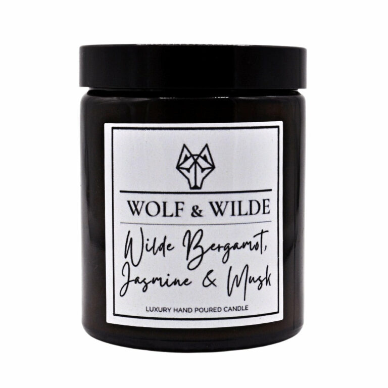 Wilde Bergamot, Jasmine & Musk Luxury Aromatherapy Scented Candle