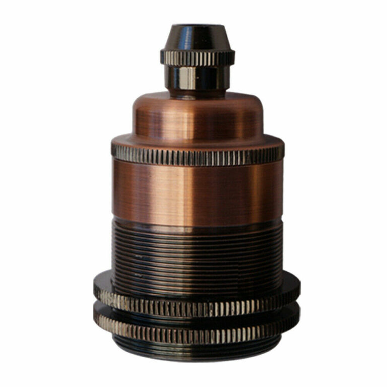 Threaded Holder Copper E27 Base Screw Thread Bulb Socket Lamp Holder~2742