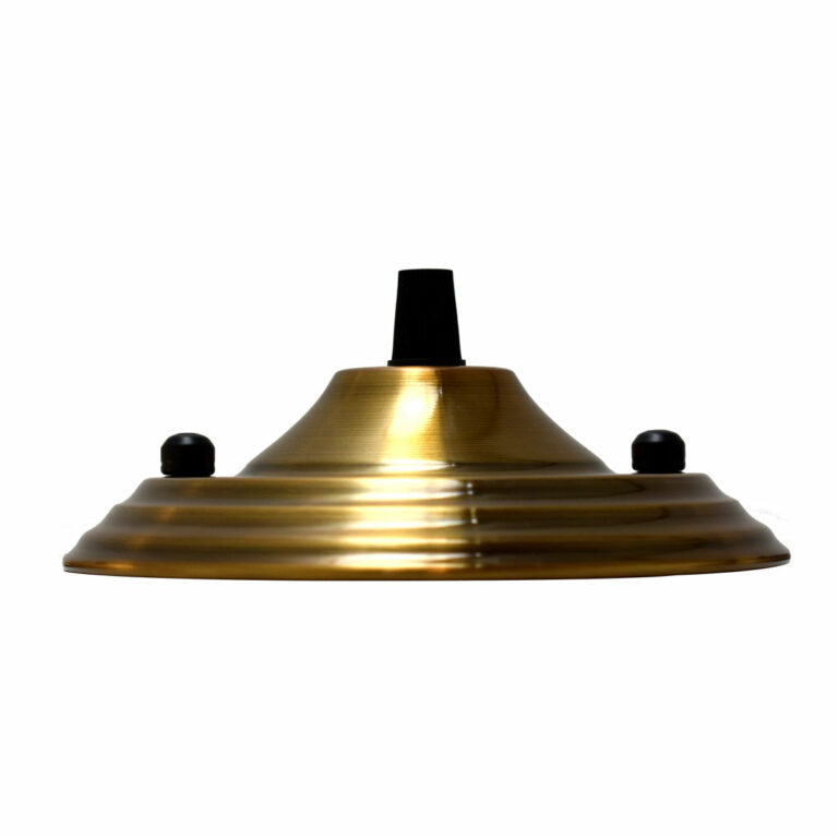Yellow Brass Color Pendant Cable Grip Flex Plate For Light Fitting Choose 140mm Ceiling Rose~2658