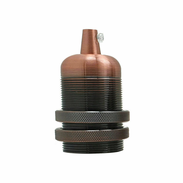 Smooth Holder With Ring Copper E27 Socket Ceramic Holder~2737