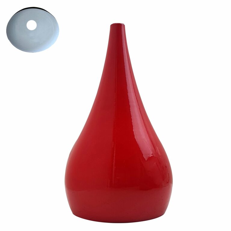 Industrial vintage Tear Drop Red Color Beat Style pendant shade E27 holder~3972