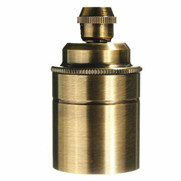 Plain Holder Yellow Brass E27 Socket Ceramic Light Bulb Holder~2745